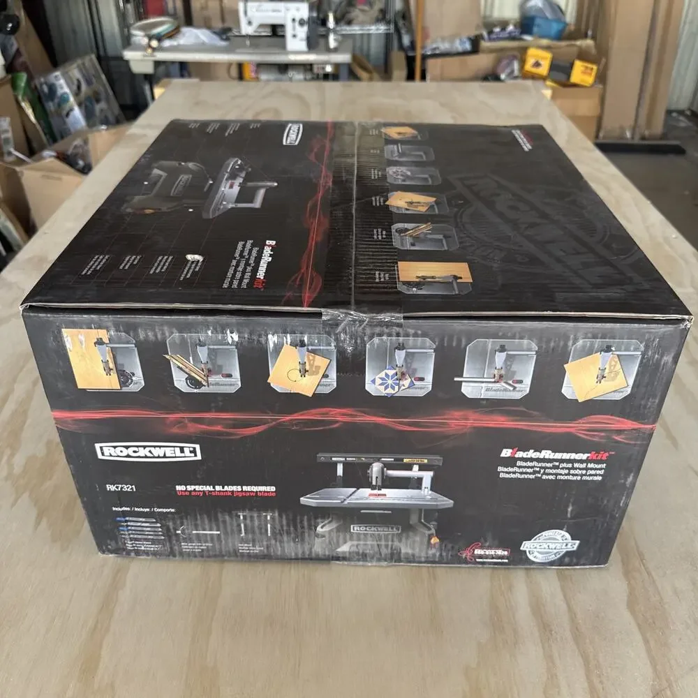 Rockwell RK7321 BladeRunner Kit Plus Wall Mount Portable Tabletop Saw New in Box
